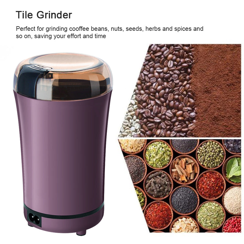 Electric Coffee Grinder Stainless Steel Blade Herb Nuts Crusher Powder Mill  Grains Chopper Cafe Beans Spices Grinding Machine EU